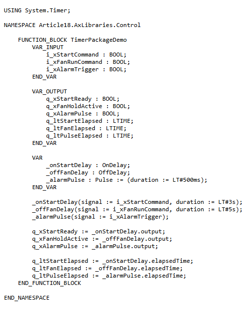 Siemens AX Libraries: Timers Are Packages, Not Magic Blocks